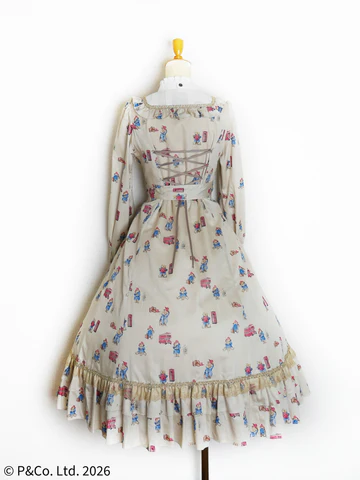 【Victorian maiden】ヴィクトリアンメイデン Paddington™ クラシカルドールロングドレス(プラスサイズ)ホワイト/ベージュ