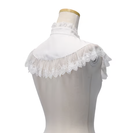 【Sheglit】シェグリット Serena Detachable Collar ホワイト/ ブラック