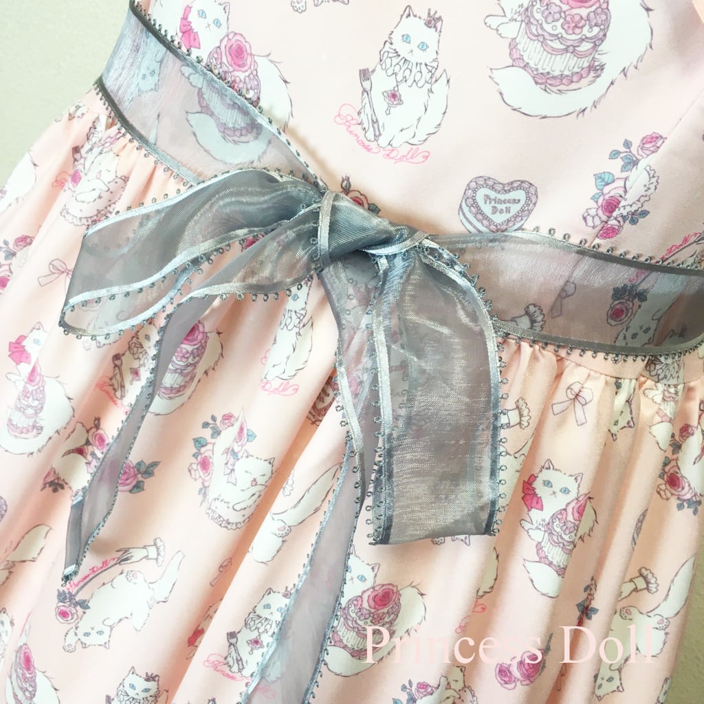 【Princess Doll】プリンセスドール わたみあネコちゃんワンピース/Pink