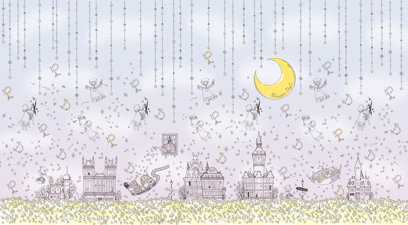 【Princess Doll】プリンセスドール わたしにつもる星の夜スカート/幻想曲