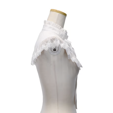 【Sheglit】シェグリット Serena Detachable Collar ホワイト/ ブラック
