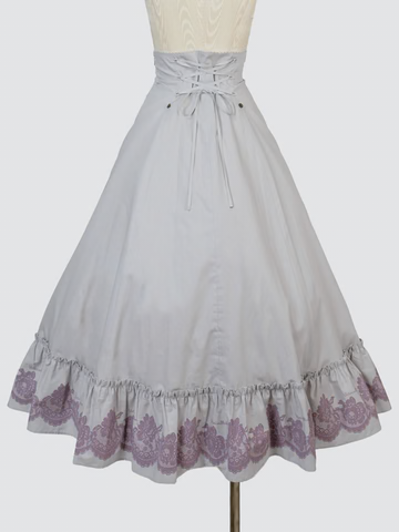 【Victorian maiden】ヴィクトリアンメイデン ★ご予約受付中★ vintageレースプリントバッスルスカート