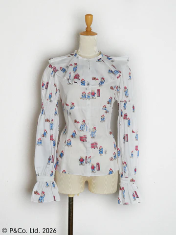 【Victorian maiden】ヴィクトリアンメイデン Paddington™ ラッフルフリルブラウス ホワイト/ベージュ