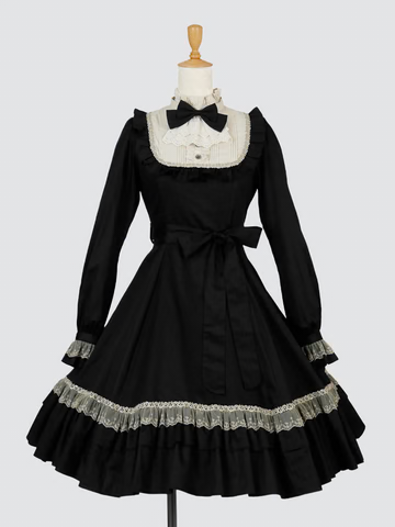 【Victorian maiden】ヴィクトリアンメイデン クラシカルドールミディ丈(ノーマルサイズ/プラスサイズ) ボルドー/ネイビー/ブラック ノーマルサイズ/プラスサイズ