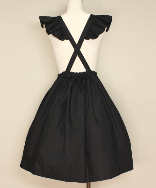 【HERHUM】ハーハム Natalieジャンパースカート ブラック