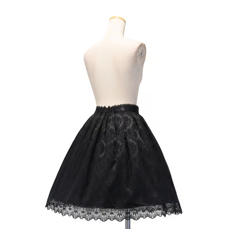 【Sheglit】シェグリット "Victorian"タックスカート グレー/ネイビー/ブラック