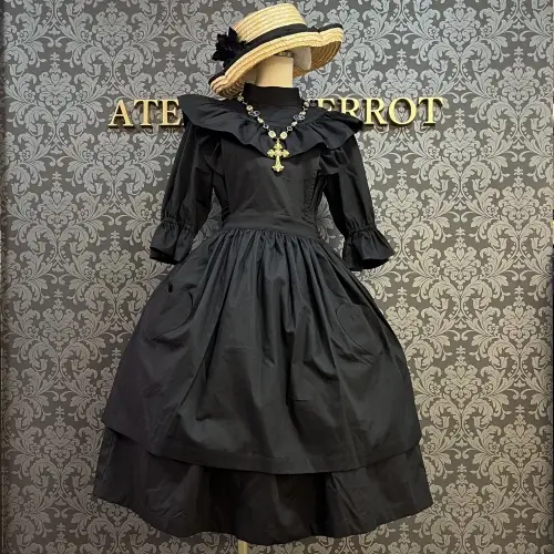 【HERHUM】ハーハム Natalieワンピース ブラック