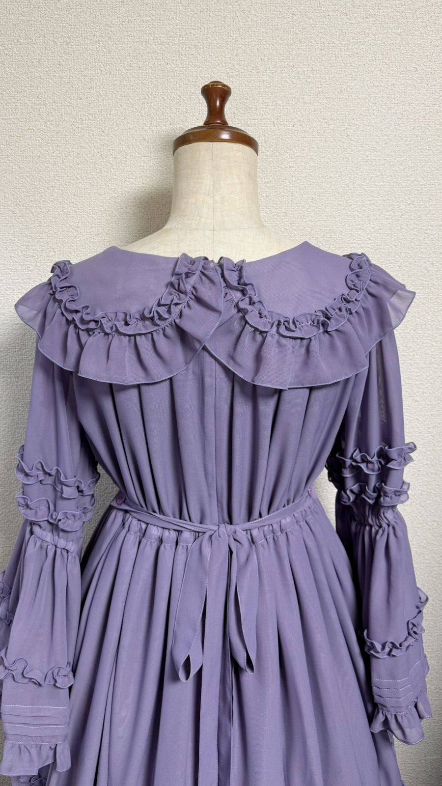 【Physical Drop】フィジカルドロップ クラシカル姫袖ドレス【ラベンダー】