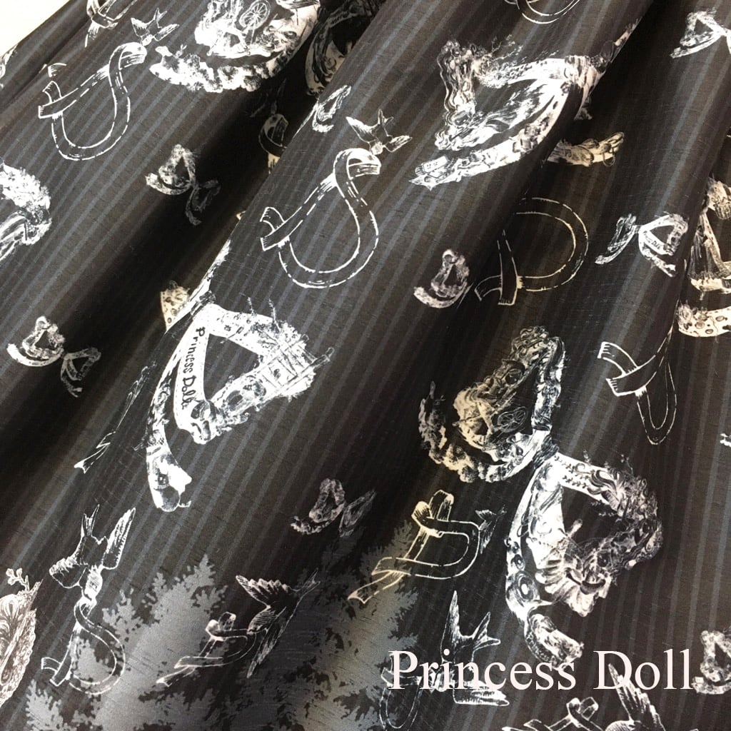 【Princess Doll】プリンセスドール わたしのためのリボン織りスカート/Black