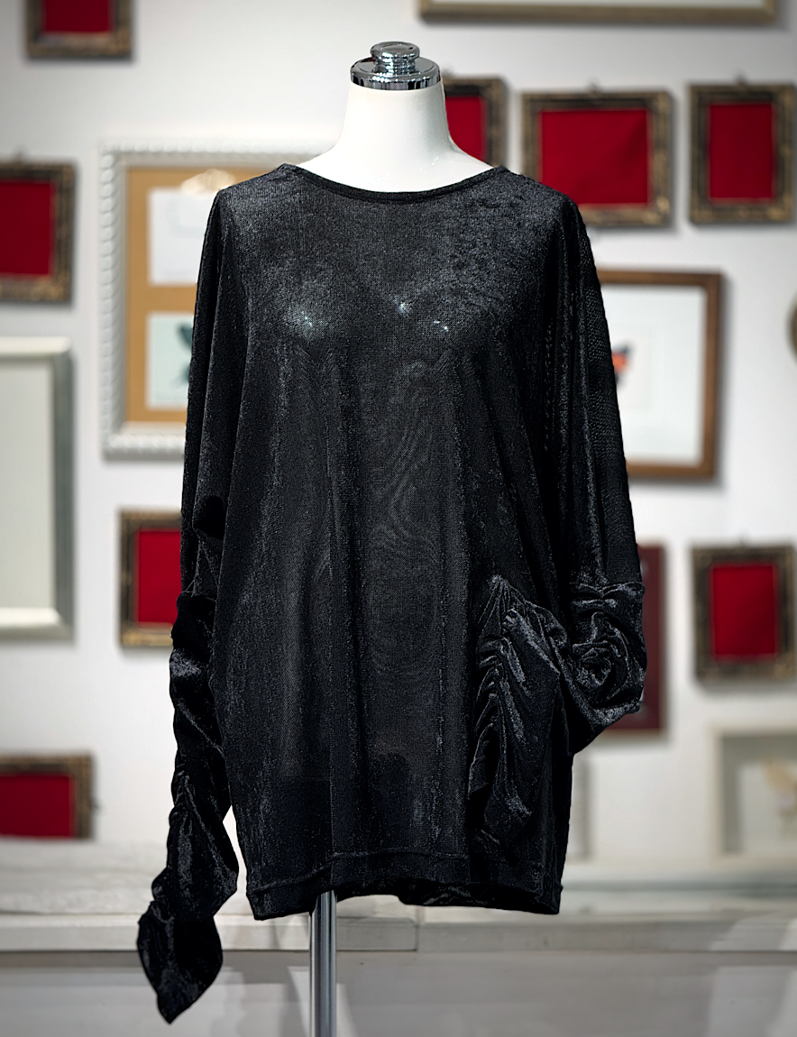 【Na+H】エヌエープラスエイチ mirrorネットカットソー