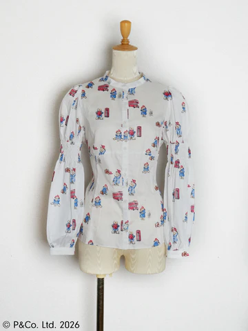 【Victorian maiden】ヴィクトリアンメイデン Paddington™ ラッフルフリルブラウス ホワイト/ベージュ