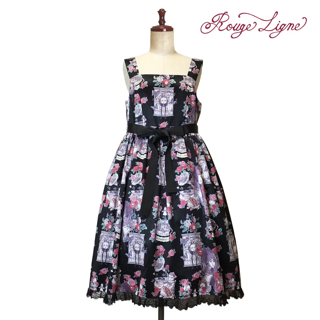【Rouge Ligne】 生えてくるワンピース Black