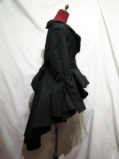 【MARBLE】マーブル 姫袖用流麗ドレープジャケット:黒