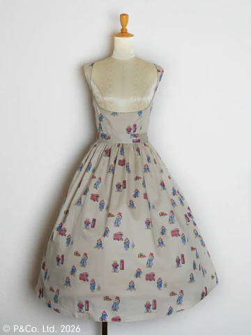 【Victorian maiden】ヴィクトリアンメイデン Paddington™ エプロンドレス ホワイト/ベージュ