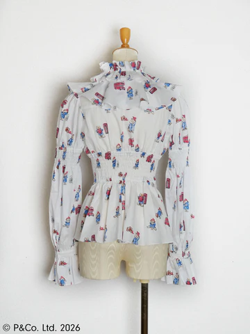 【Victorian maiden】ヴィクトリアンメイデン Paddington™ ラッフルフリルブラウス ホワイト/ベージュ