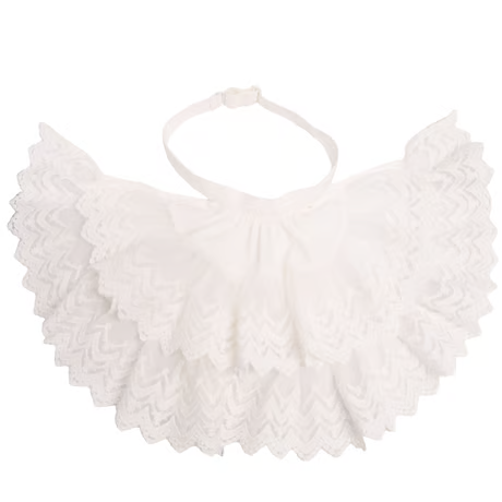 【Sheglit】シェグリット "Royal"レースジャボ ホワイト/ブラック