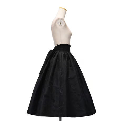 【Sheglit】シェグリット "Del Fiore"ジャガードスカート ボルドー/ブラウン/ブラック