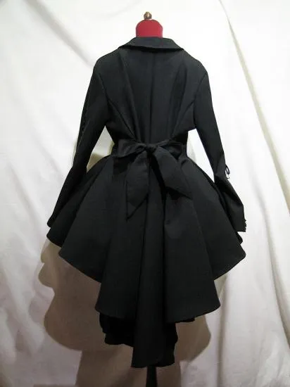 【MARBLE】マーブル 姫袖用流麗ドレープジャケット:黒