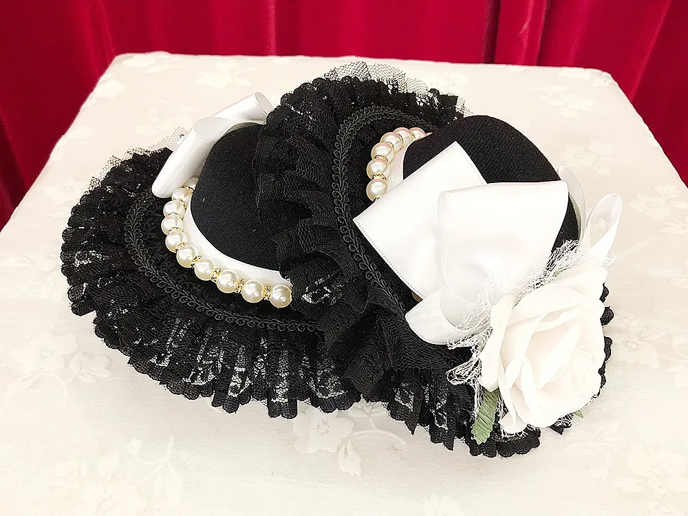 【Estrellas】エストレージャス Estrellasオリジナルミニハット/黒×白