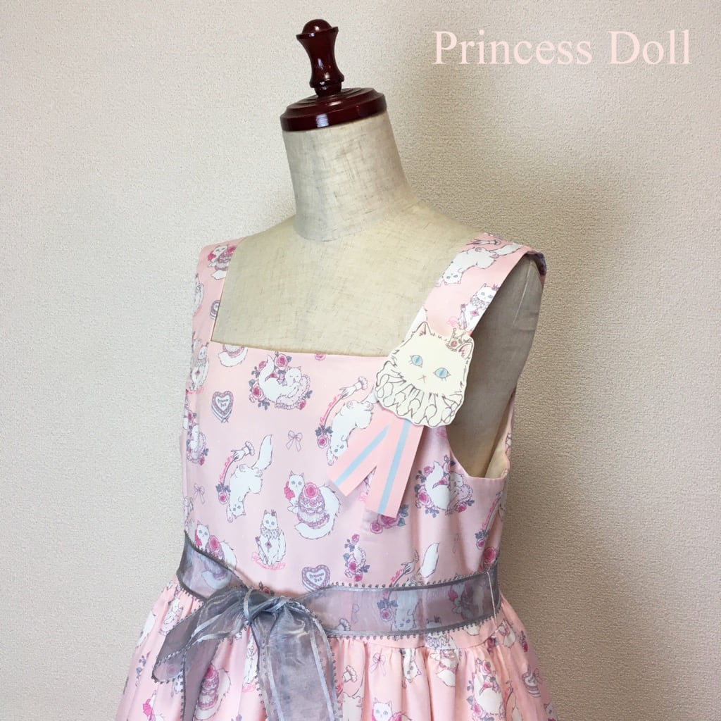 【Princess Doll】プリンセスドール わたみあネコちゃんワンピース/Pink