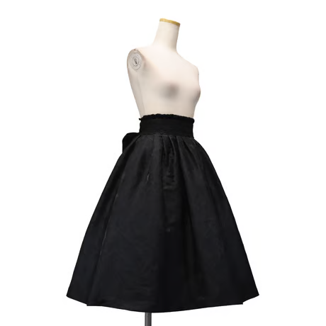 【Sheglit】シェグリット "Del Fiore"ジャガードスカート ボルドー/ブラウン/ブラック