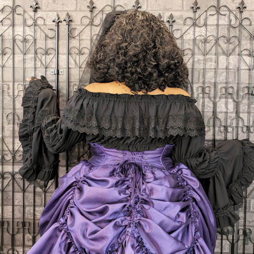 【ATELIER PIERROT】Shirring princess sleeve blouse Plus Size ★サマーセール対象!!8月24日まで★