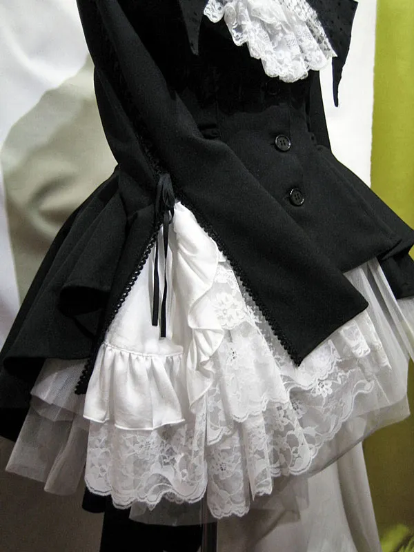 【MARBLE】マーブル 姫袖用流麗ドレープジャケット:黒