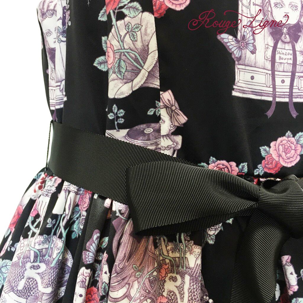 【Rouge Ligne】 生えてくるワンピース Black