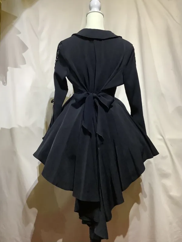 【MARBLE】マーブル 姫袖用流麗ドレープジャケット:紺