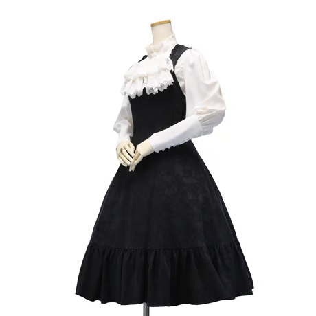 【Sheglit】シェグリット "Royal"レースジャボ ホワイト/ブラック