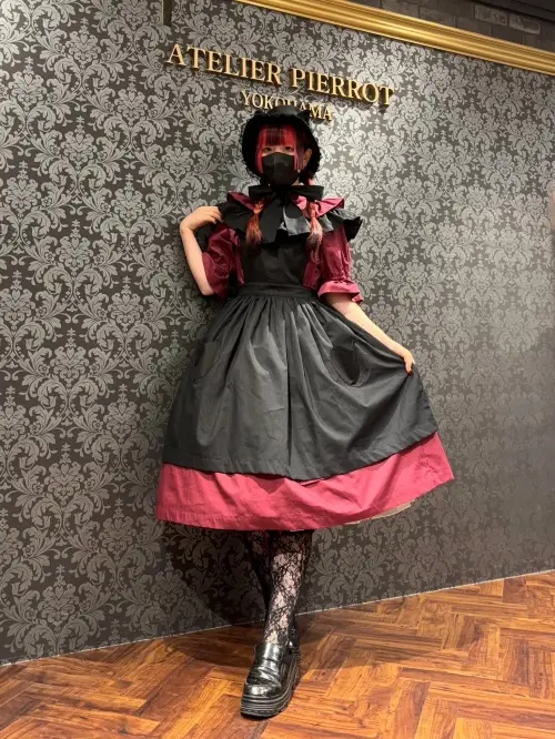 【HERHUM】ハーハム Natalieジャンパースカート ブラック