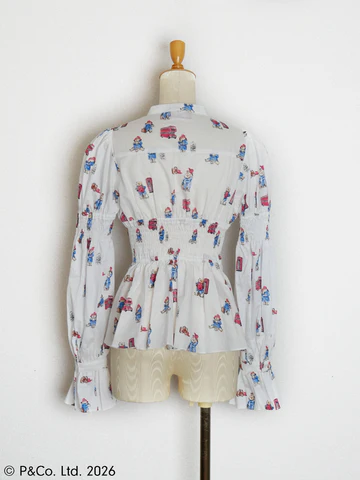 【Victorian maiden】ヴィクトリアンメイデン Paddington™ ラッフルフリルブラウス ホワイト/ベージュ