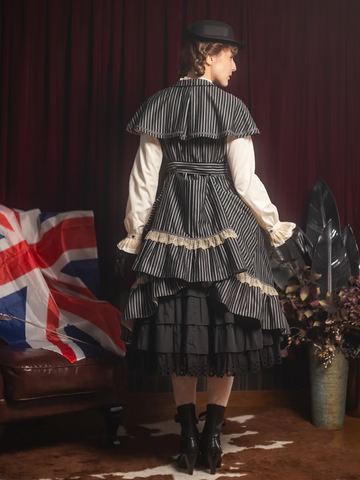 【Victorian maiden】ヴィクトリアンメイデン ★ご予約受付中★ Thick英国レジメンタルローゼンドレス ボルドー/ネイビー/ブラック