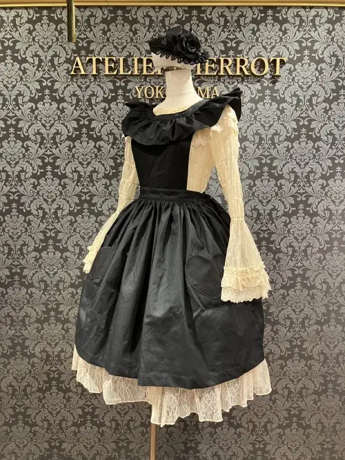 【HERHUM】ハーハム Natalieジャンパースカート ブラック