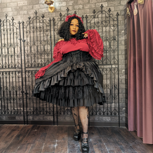 【ATELIER PIERROT】Shirring princess sleeve blouse Plus Size ★サマーセール対象!!8月24日まで★