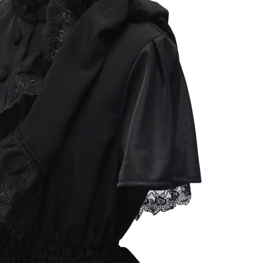【Sheglit】シェグリット "Sacred"ティアードワンピース ブラック