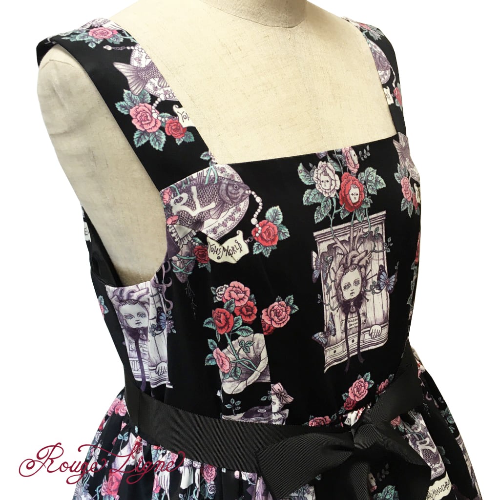 【Rouge Ligne】 生えてくるワンピース Black