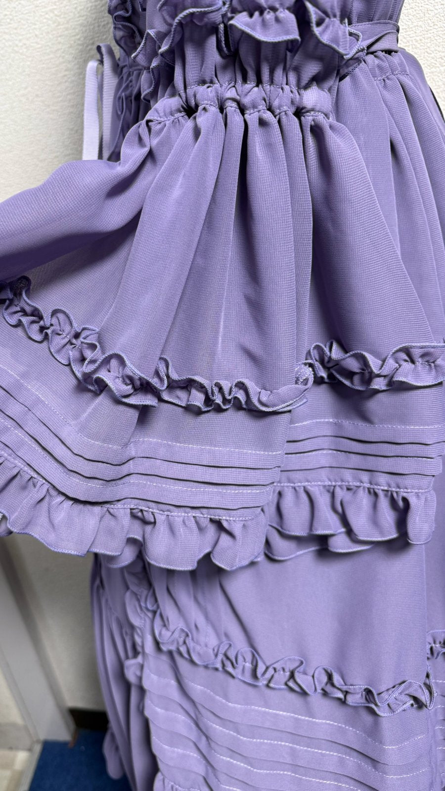 【Physical Drop】フィジカルドロップ クラシカル姫袖ドレス【ラベンダー】