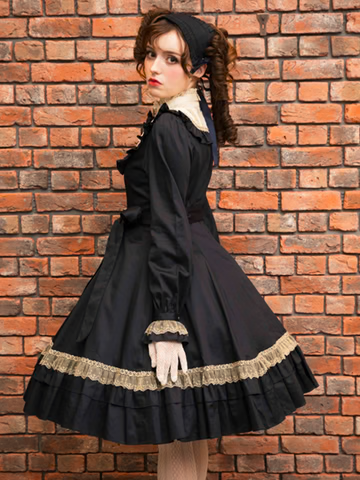 【Victorian maiden】ヴィクトリアンメイデン クラシカルドールミディ丈(ノーマルサイズ/プラスサイズ) ボルドー/ネイビー/ブラック ノーマルサイズ/プラスサイズ