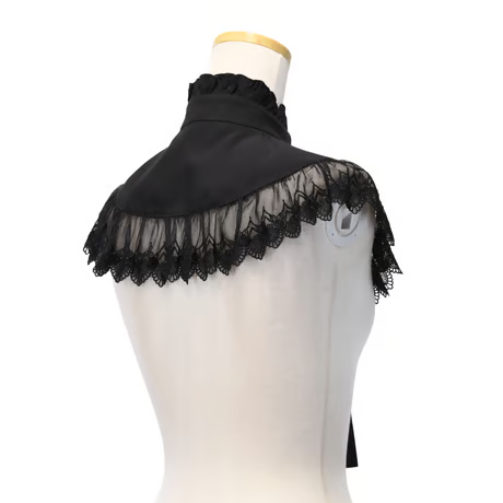 【Sheglit】シェグリット Serena Detachable Collar ホワイト/ ブラック