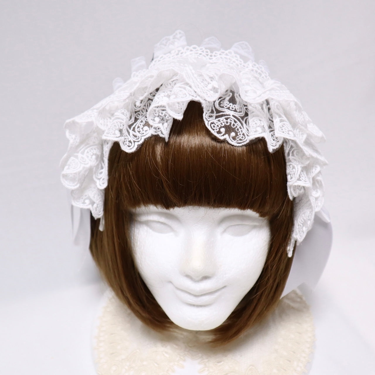 【Morun×Muuna Stoik】모란 무나스토틱 Libra 헤드 드레스 생성/화이트/블랙×레드/블랙×화이트/블랙×블랙/블랙×그린