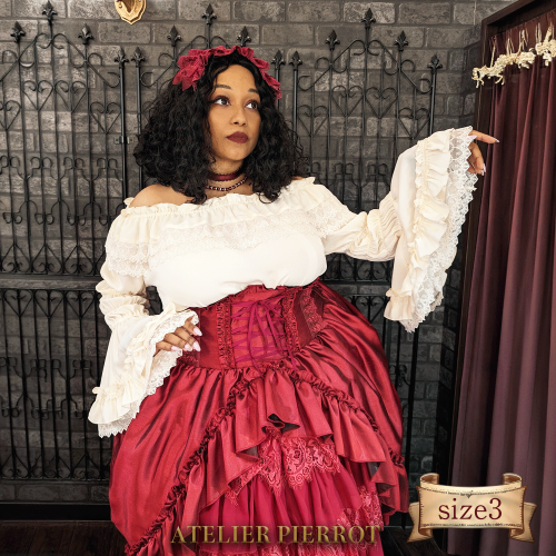 【ATELIER PIERROT】 요정 레이스 코르셋 스커트 크기 3★7 월 21 일까지 여름 판매★
