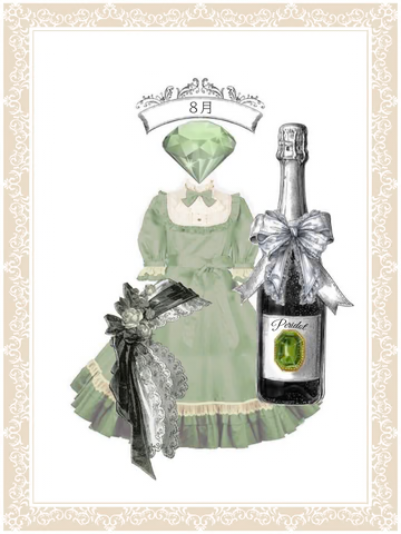 【Victorian maiden】ヴィクトリアンメイデン Jewelryクラシカルドールハーフスリーブロングドレス(無地/半袖) プラスサイズ ルビー/ガーネット/ペリドット