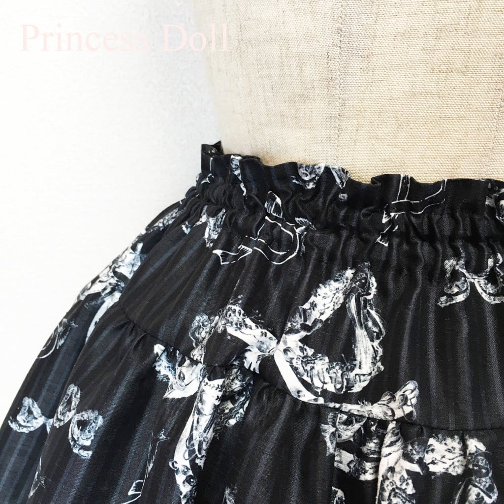【Princess Doll】プリンセスドール わたしのためのリボン織りスカート/Black