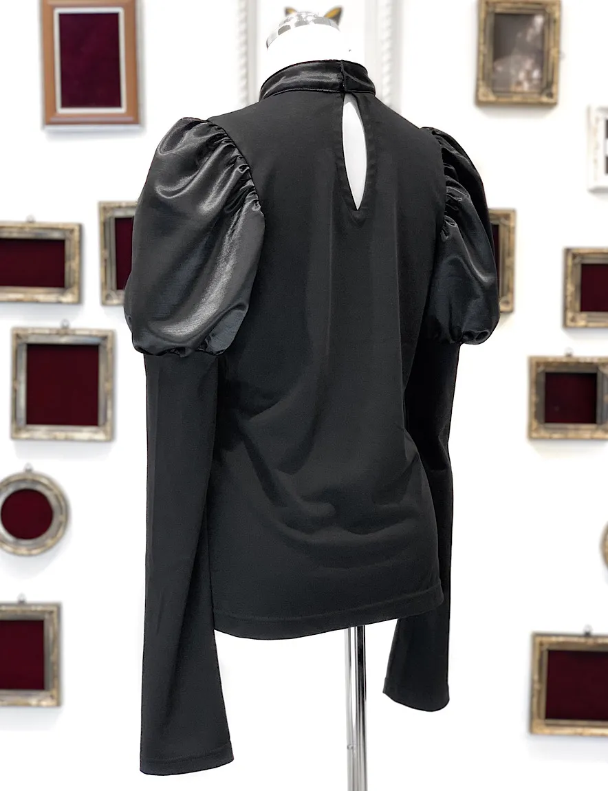 【Na+H】エヌエープラスエイチ licパフスリーブカットソー