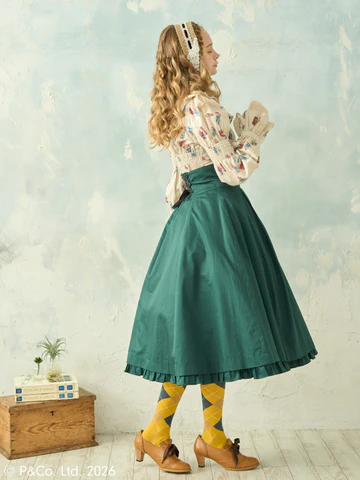 【Victorian maiden】ヴィクトリアンメイデン Paddington™ ラッフルフリルブラウス ホワイト/ベージュ