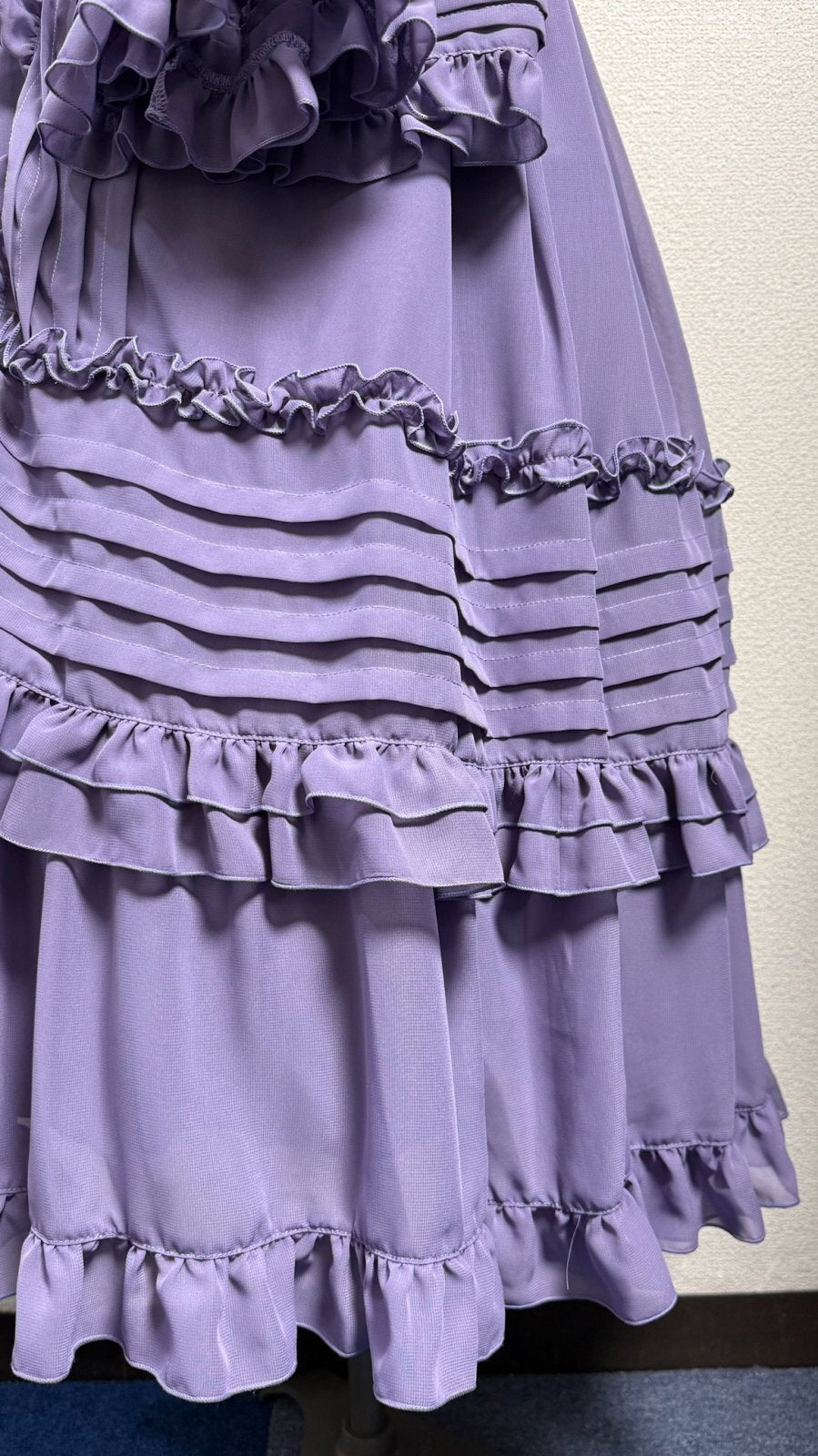 【Physical Drop】フィジカルドロップ クラシカル姫袖ドレス【ラベンダー】