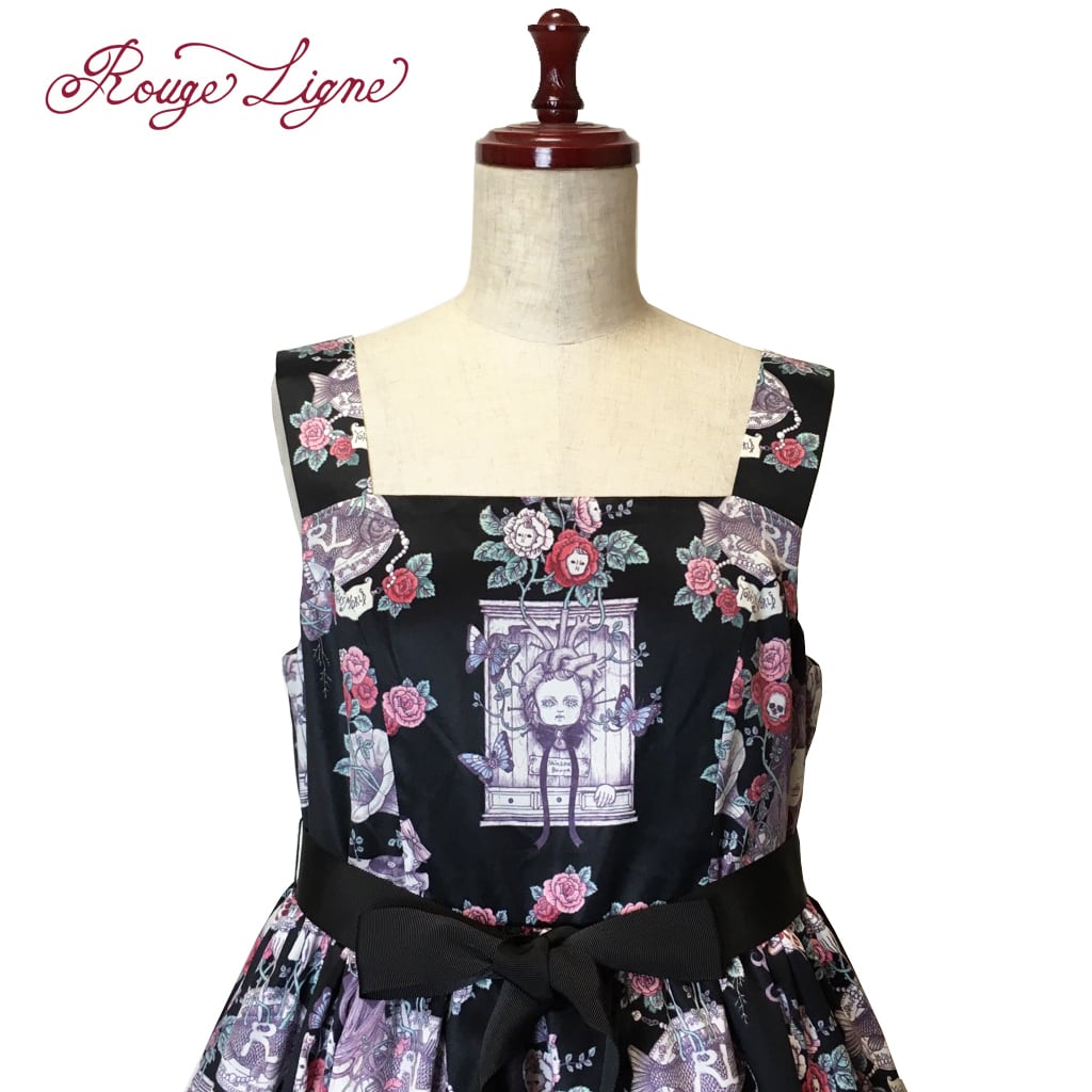 【Rouge Ligne】 生えてくるワンピース Black