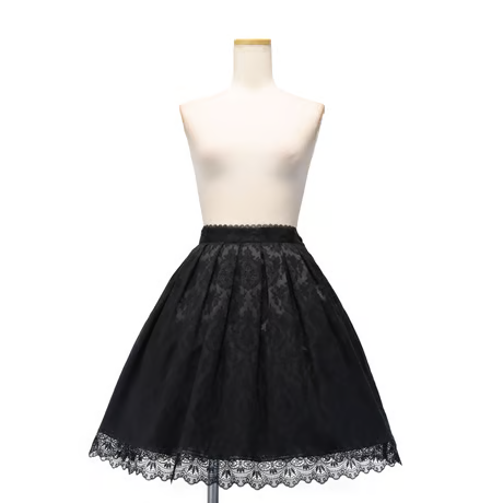 【Sheglit】シェグリット "Victorian"タックスカート グレー/ネイビー/ブラック