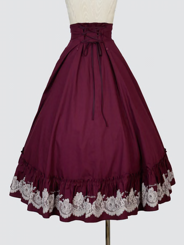 【Victorian maiden】ヴィクトリアンメイデン ★ご予約受付中★ vintageレースプリントバッスルスカート